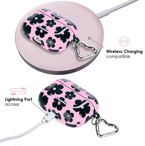 Pink Le Fleur AirPod Case