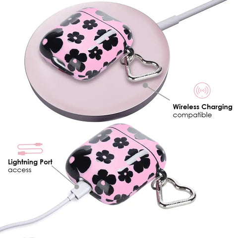 Pink Le Fleur AirPod Case
