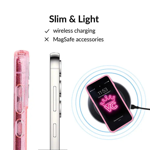 Pink Stardust Glitter Samsung Case