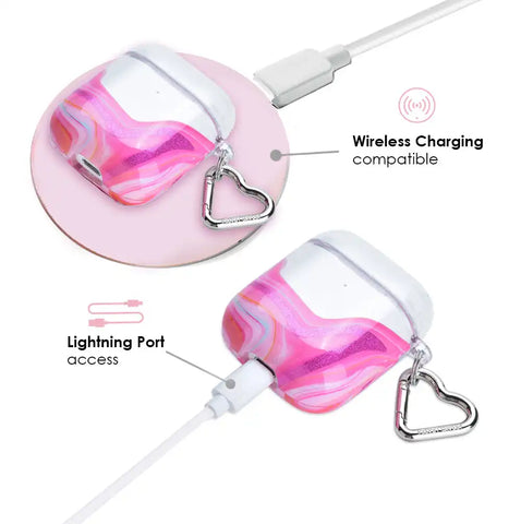 Pink Geode AirPod Case
