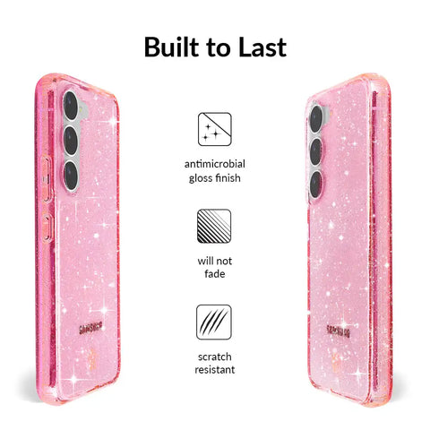 Pink Stardust Glitter Samsung Case