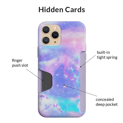 Pastel Galaxy iPhone Wallet Case