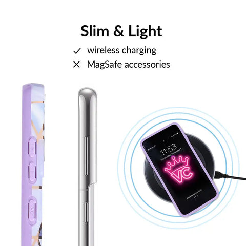 Purple Geometric Marble Samsung Case