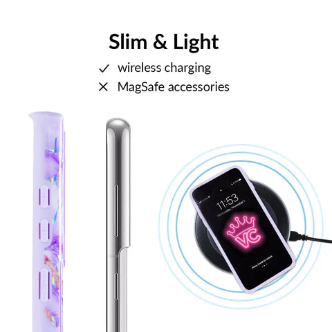 Purple Holo Moonstone Samsung Case