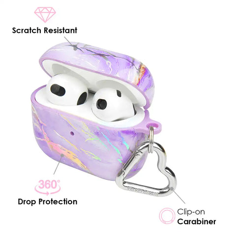 Purple Holo Moonstone AirPod Case