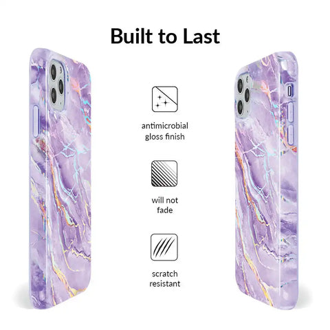 Purple Holo Moonstone iPhone Case