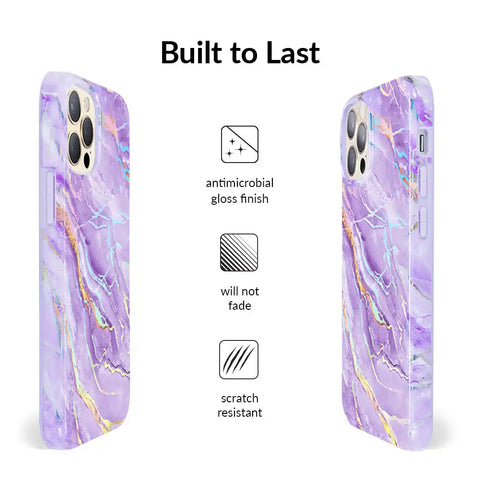 Purple Holo Moonstone iPhone Case