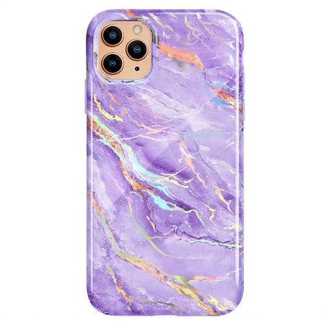 Purple Holo Moonstone iPhone Case