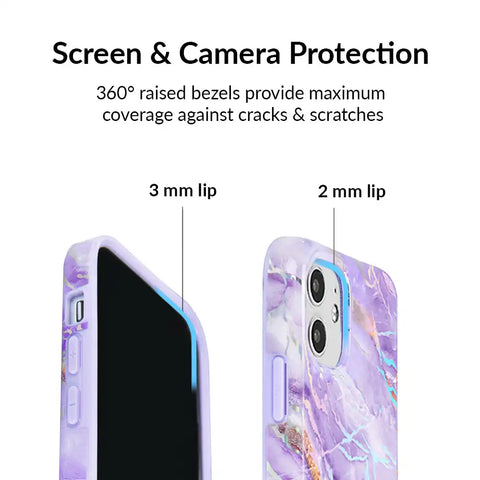 Purple Holo Moonstone iPhone Case