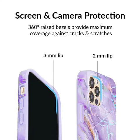 Purple Holo Moonstone iPhone Case