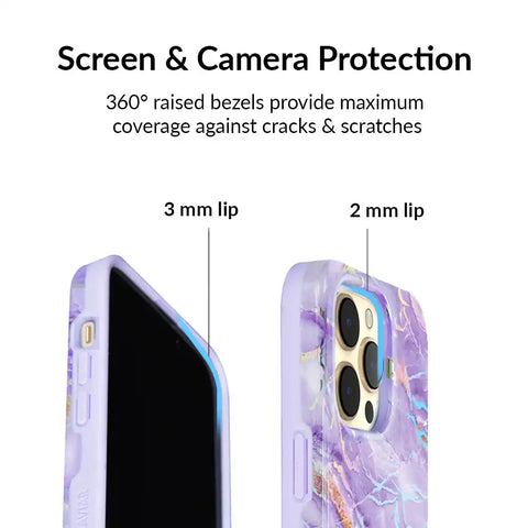 Purple Holo Moonstone iPhone Case