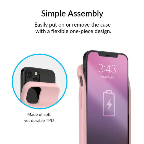 Pink iPhone Charging Case