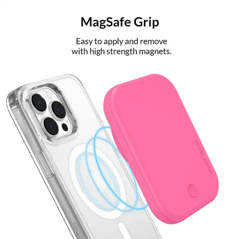 Candy Pink Portable MagSafe Charger Power Pack