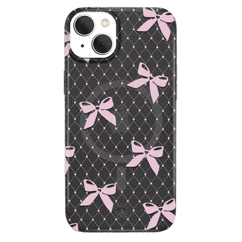 Lacy Pink Bows iPhone Case
