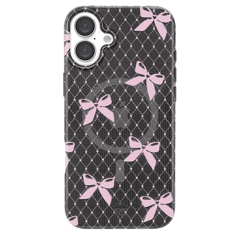 Lacy Pink Bows iPhone Case