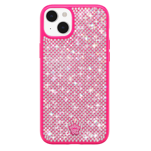 Hot Pink Caviar Crystals iPhone Case