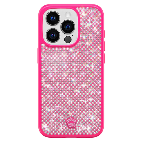 Hot Pink Caviar Crystals iPhone Case