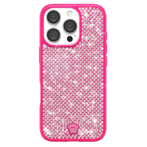 Hot Pink Caviar Crystals iPhone Case