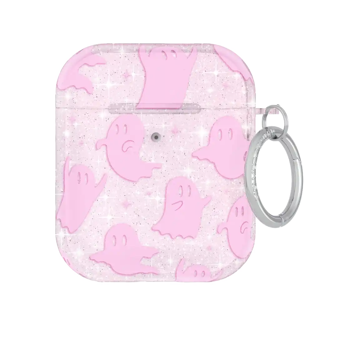 Ghosted Pink Glitter AirPod Case
