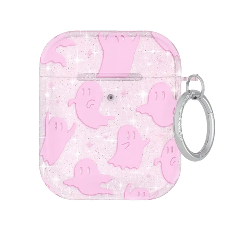 Ghosted Pink Glitter AirPod Case
