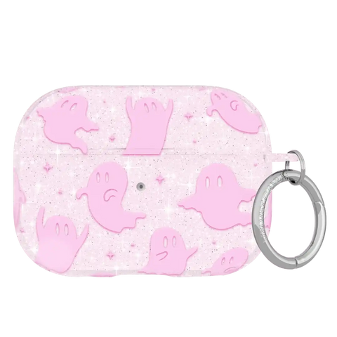 Ghosted Pink Glitter AirPod Case