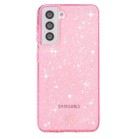 Pink Stardust Glitter Samsung Case