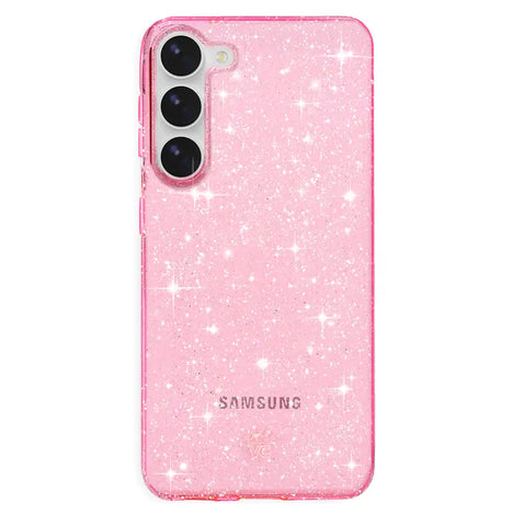 Pink Stardust Glitter Samsung Case