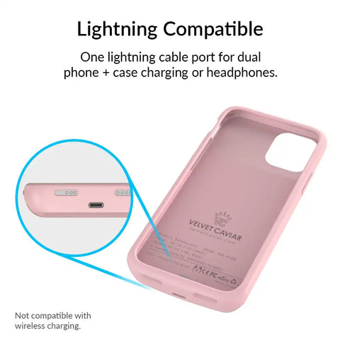 Pink iPhone Charging Case