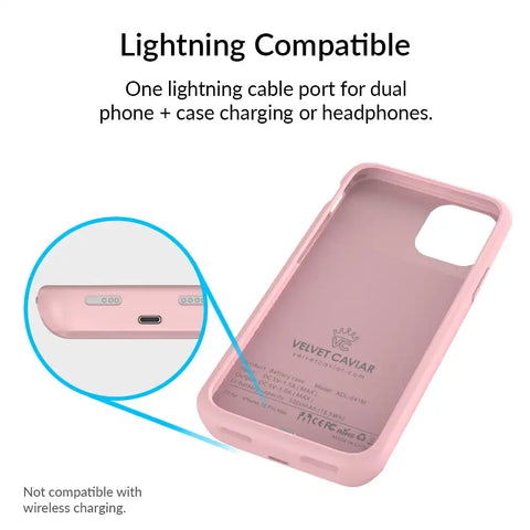 Pink iPhone Charging Case