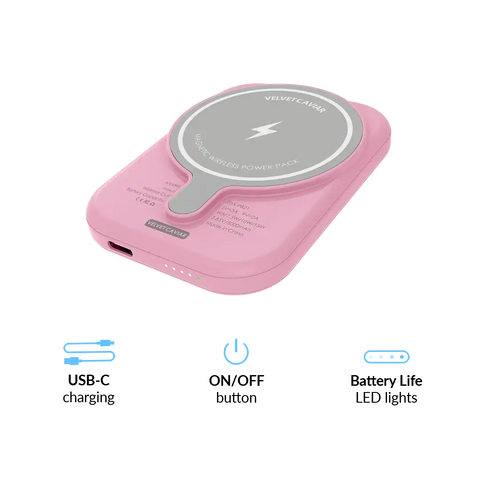 Strawberry Milk Portable MagSafe Charger Power Pack