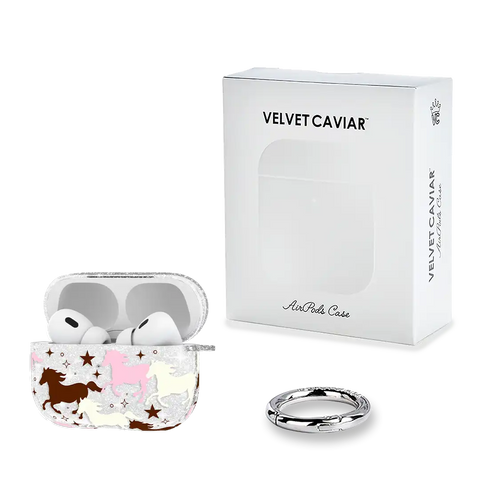 Pink Pony Glitter AirPod Case