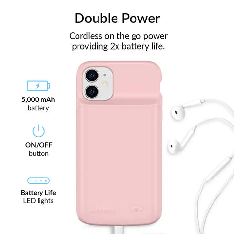 Pink iPhone Charging Case
