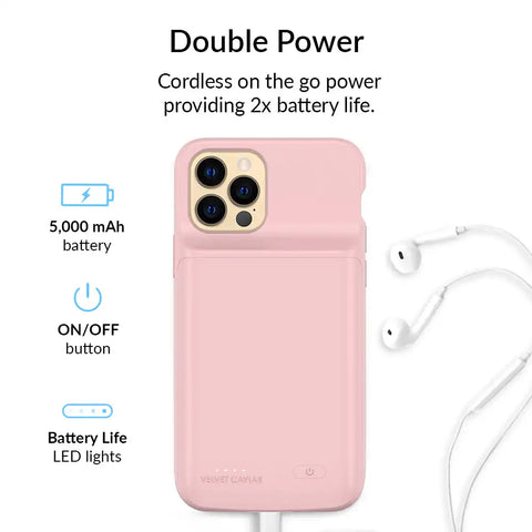 Pink iPhone Charging Case