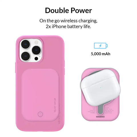 Pink Portable MagSafe Charger Power Pack