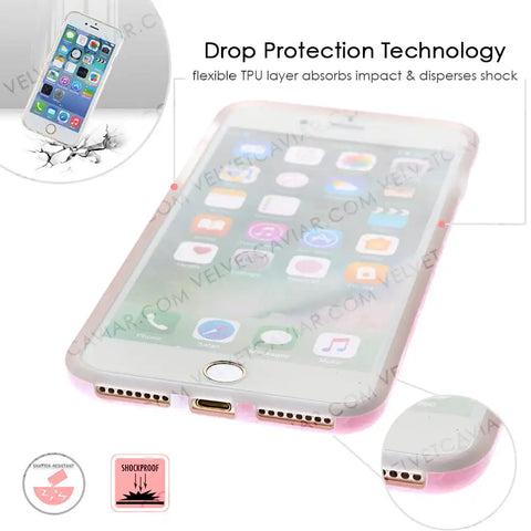 Pink Streak Marble iPhone Case