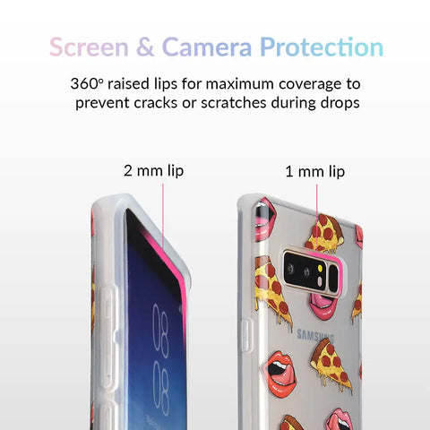 Pizza Lips iPhone Case by Kendall Vertes