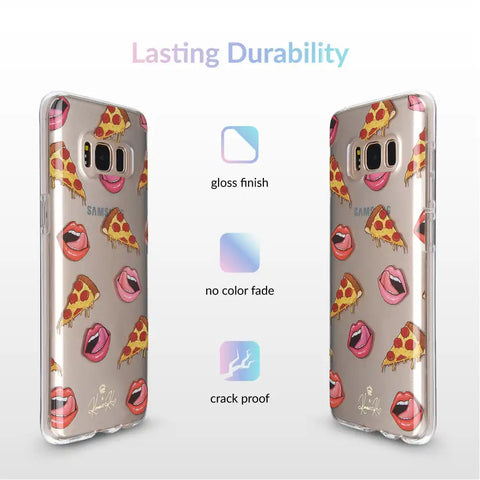 Pizza Lips iPhone Case by Kendall Vertes