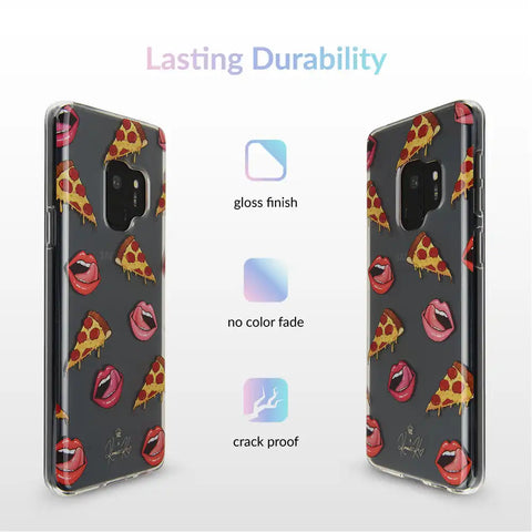 Pizza Lips iPhone Case by Kendall Vertes