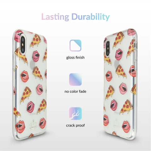 Pizza Lips iPhone Case by Kendall Vertes