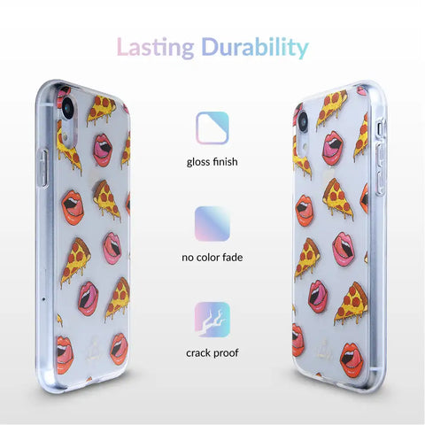 Pizza Lips iPhone Case by Kendall Vertes