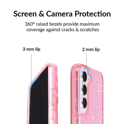 Pink Stardust Glitter Samsung Case