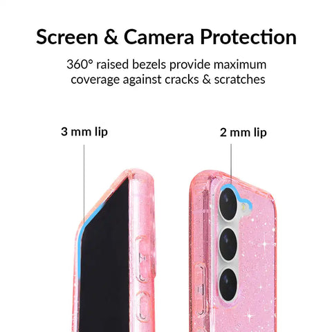 Pink Stardust Glitter Samsung Case