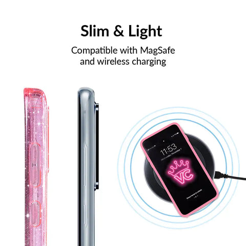 Pink Stardust Glitter Samsung Case