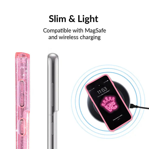Pink Stardust Glitter Samsung Case