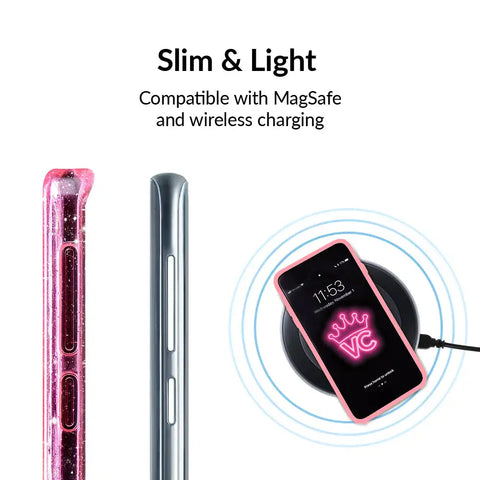 Pink Stardust Glitter Samsung Case