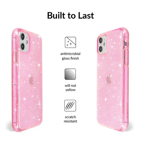 Pink Stardust Glitter iPhone Case