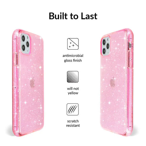 Pink Stardust Glitter iPhone Case