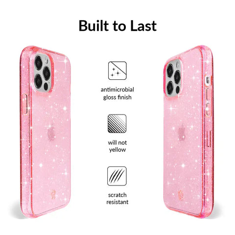 Pink Stardust Glitter iPhone Case