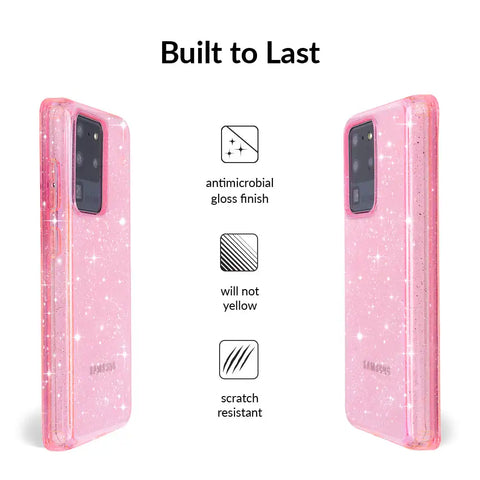 Pink Stardust Glitter Samsung Case