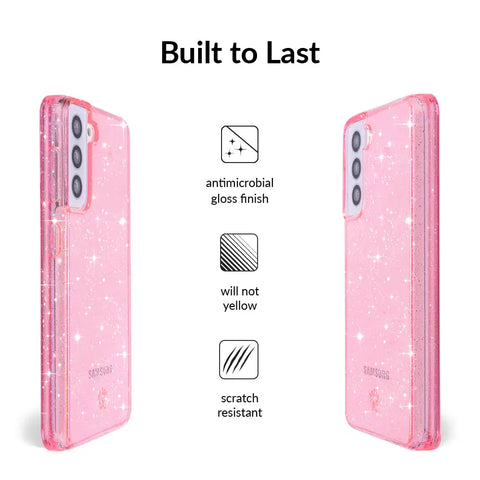 Pink Stardust Glitter Samsung Case